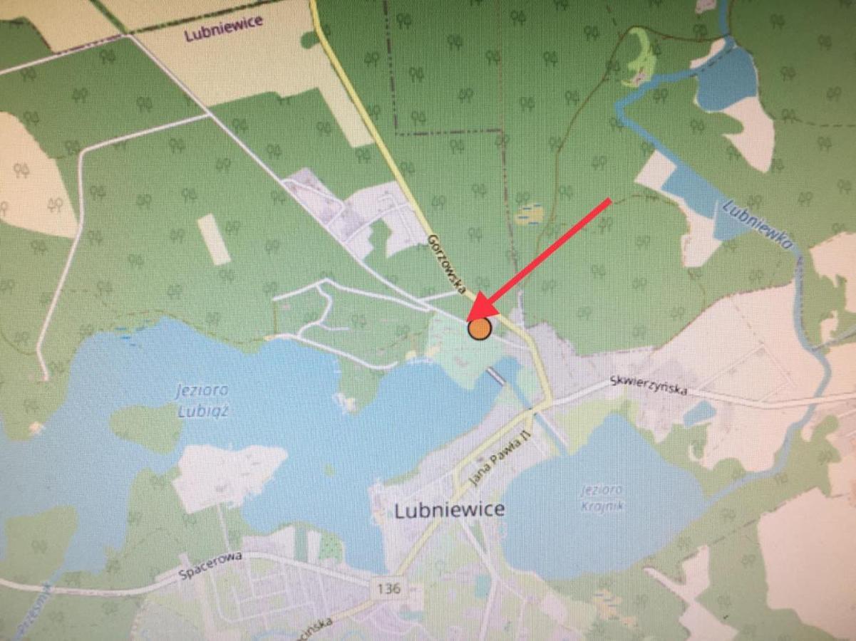 Zolty Domek Nad Jeziorem Lubniewice Exterior photo
